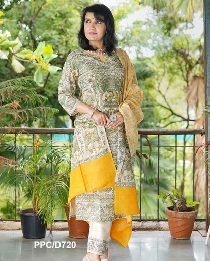 Rajsthani Print Kurti with Pant and Dupatta set